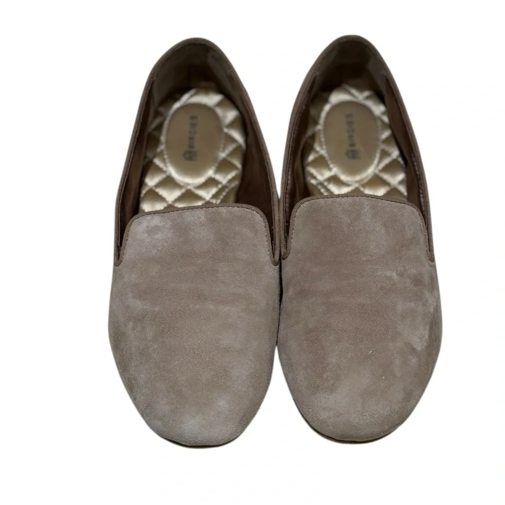 Birdies Tan Suede Loafers